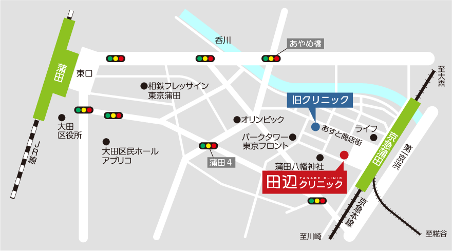 田辺クリニック　地図